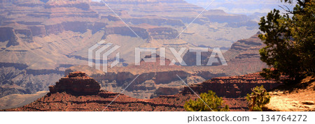 Hazy Sky Day At The Grand Canyon Arizona Hazy Sky Day At The Grand Canyon Arizona 134764272