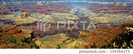Hazy Sky Day At The Grand Canyon Arizona Hazy Sky Day At The Grand Canyon Arizona 134764273
