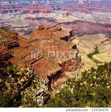 Hazy Sky Day At The Grand Canyon Arizona Hazy Sky Day At The Grand Canyon Arizona 134764276