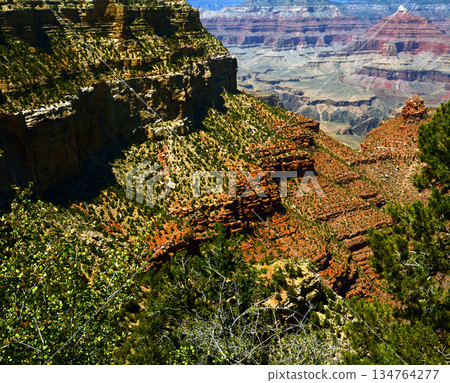 Hazy Sky Day At The Grand Canyon Arizona 134764277