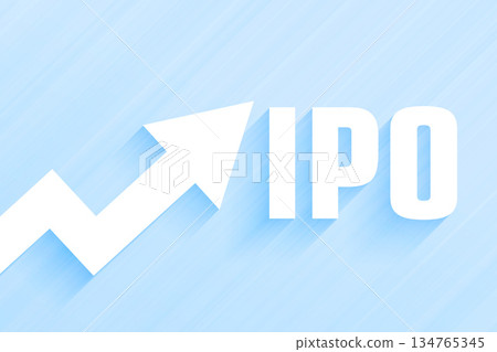 company ipo share launch concept background with growth arrow company ipo share launch concept background with growth arrow 134765345