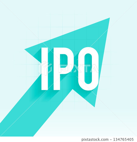 ipo initial public offering concept background with growth arrow ipo initial public offering concept background with growth arrow 134765405