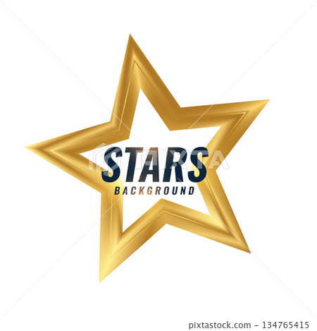 modern golden star luxurious background for award or honor event 134765415