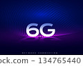 ultra fast 6g internet network techno background 134765440
