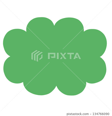 Green speech bubble Green speech bubble 134766090