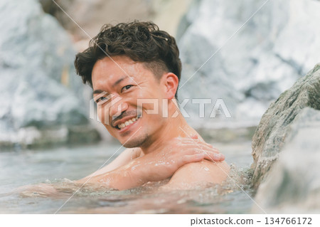 open-air bath, hot spring, spa 134766172