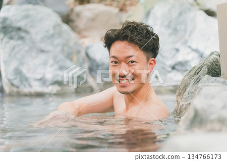 open-air bath, hot spring, spa 134766173