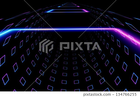 Glow in the dark geometric pattern 134766255
