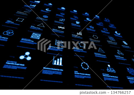 藍色數字圖表列表 藍色數字圖表列表 134766257