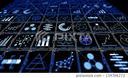 Blue data analysis screen Blue data analysis screen 134766272