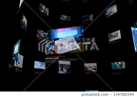 A man holds a graph 134766394