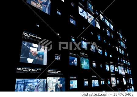 一系列商業資訊螢幕 134766402