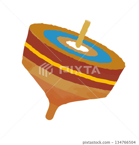 可愛的陀螺插圖 可愛的陀螺插圖 134766504