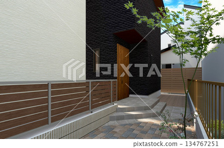 Entrance approach at the back of the flagpole lot 134767251