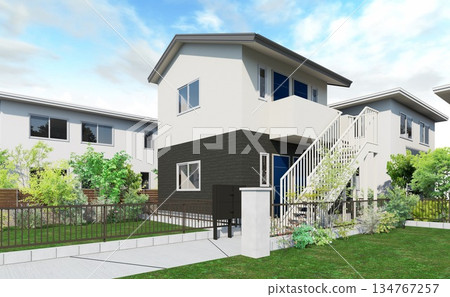 Apartment complex built on flagpole land 134767257