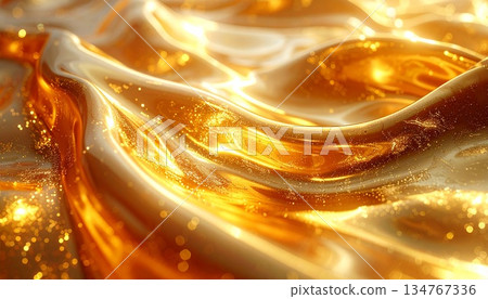 Gold gradient background material 134767336