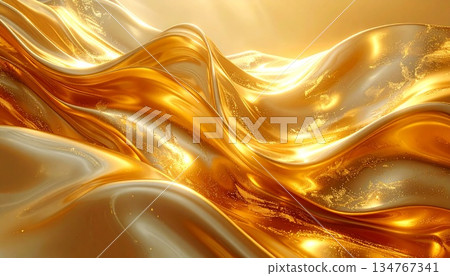 Gold gradient background material 134767341