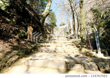 岡山縣高橋市_備中松山城正門遺址1_2025年3月 岡山縣高橋市_備中松山城正門遺址1_2025年3月 134767483