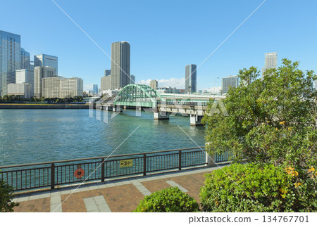 Toyosu's Harumi Bridge (formerly the Harumi Railway Bridge) will become a promenade in December 2025 Toyosu's Harumi Bridge (formerly the Harumi Railway Bridge) will become a promenade in December 2025 134767701