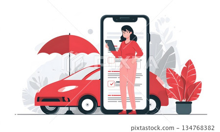 Online car insurance platform with clean interface Online car insurance platform with clean interface 134768382