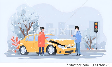 Car insurance claim settlement success story visual Car insurance claim settlement success story visual 134768423