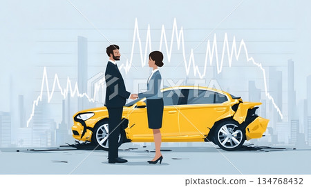 Car insurance reliability and customer trust visual Car insurance reliability and customer trust visual 134768432
