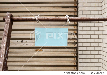 Large blank billboard on a street wall, banners with room to add your own text Large blank billboard on a street wall, banners with room to add your own text 134770204