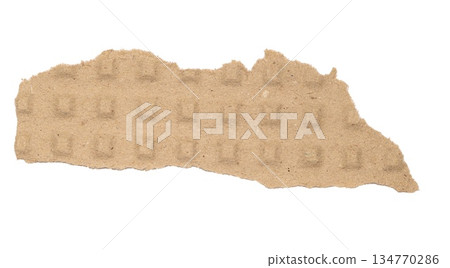 Ripped piece of brown textured cardboard with irregular torn edges, offering copy space on transparent background Ripped piece of brown textured cardboard with irregular torn edges, offering copy space on transparent background 134770286