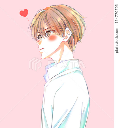 A man in a white shirt falls in love A man in a white shirt falls in love 134770793