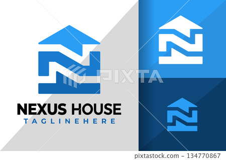 Letter N House Logo Logos Design Element Stock Vector Illustration Letter N House Logo Logos Design Element Stock Vector Illustration 134770867