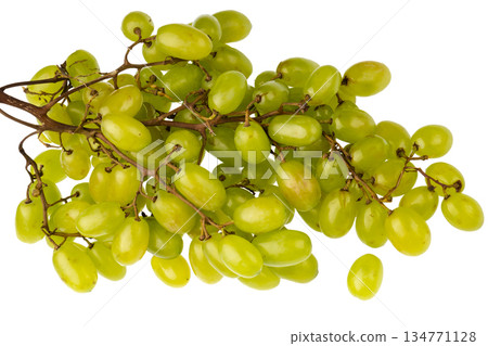 Bunch of ripe table grapes on white background isolated 134771128
