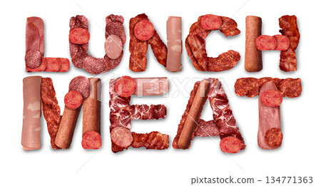 Lunch meat Symbol 134771363