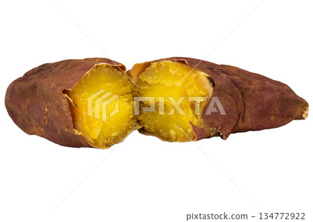 Japanese sweet potato isolated on white background Japanese sweet potato isolated on white background 134772922