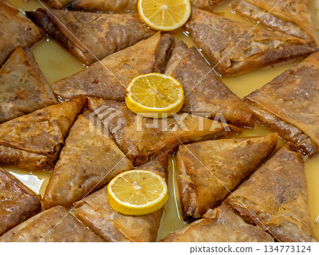 Phyllo pastry baklava dessert 134773124