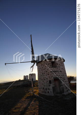 an old windmill in Turkey an old windmill in Turkey 134773276