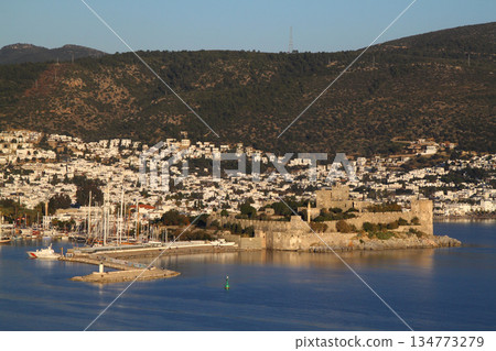 A small seaside town Bodrum. Bodrum castle. A small seaside town Bodrum. Bodrum castle. 134773279