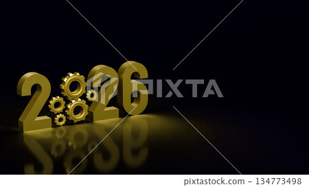 2026 Business Innovation and Industrial Technology Concept 3d render. 134773498