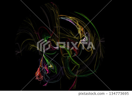 Crazy mystical coloured light effects. Incredible combinations of abstract light lines Crazy mystical coloured light effects. Incredible combinations of abstract light lines 134773695