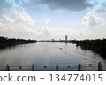 Landscape of Huong River in Hue, Vietnam 134774015