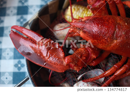 red fresh lobster as sea food red fresh lobster as sea food 134774817
