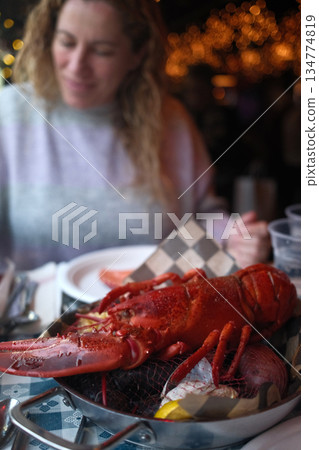 red fresh lobster as sea food 134774819