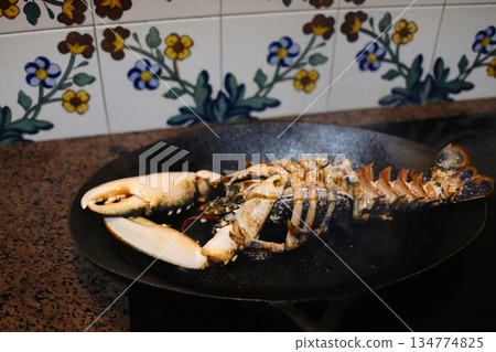 red fresh lobster as sea food red fresh lobster as sea food 134774825