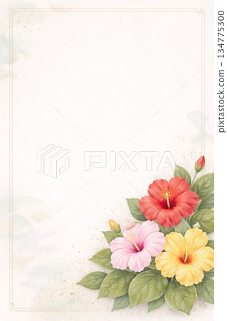 Frame material: Flower, Hibiscus 134775300