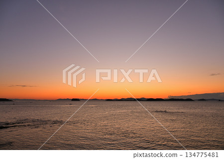 Sunrise seen from Cape Hado Sunrise seen from Cape Hado 134775481