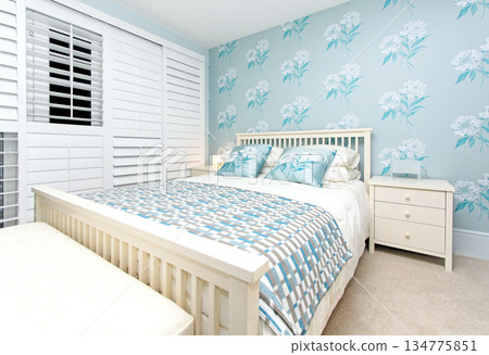 Blue bedroom Blue bedroom 134775851