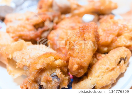 Crispy chicken assortment plate Crispy chicken assortment plate 134776809