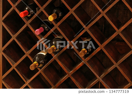 Wine shelf Wine shelf 134777319