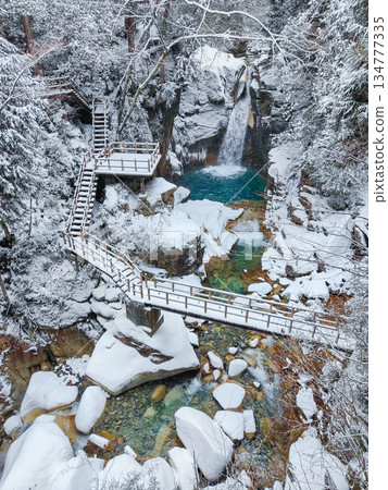 Yumori Valley (winter): Ryujin Falls Yumori Valley (winter): Ryujin Falls 134777335