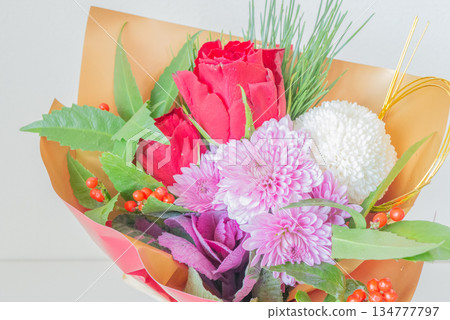 Gorgeous New Year's bouquet 134777797