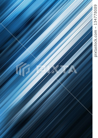 時尚的抽象背景，飾以醒目的斜向流動藍色光線線條。 134778089